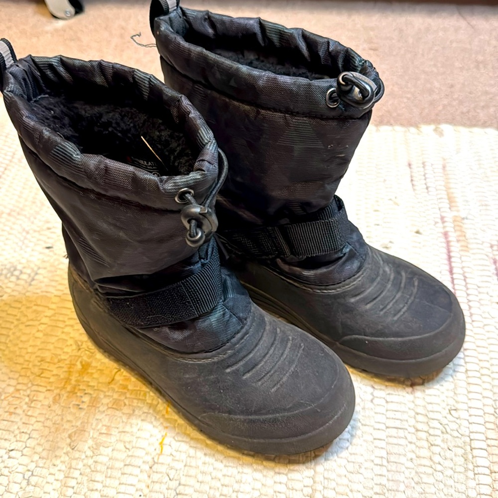Northside Boys Youth Winter Boots Size 1 Black